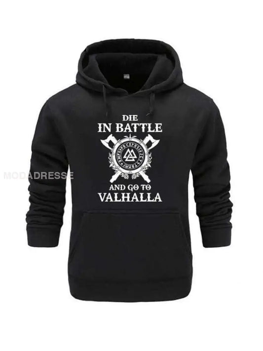 Mäns vikingatta svart / S