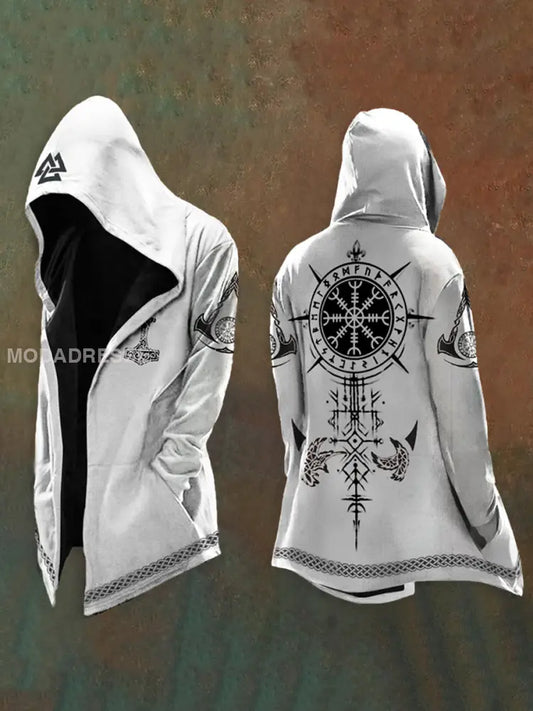 Mäns vintage Viking cardigan ljusgråt / S