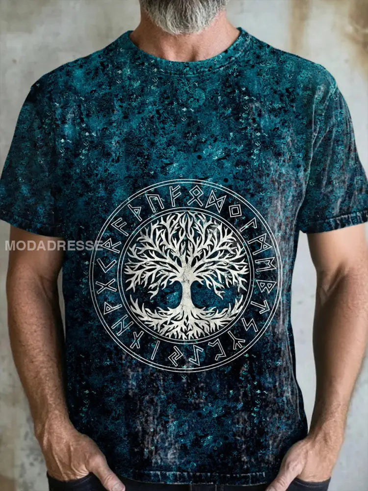 Mäns vintage Viking t-shirt som bild / S