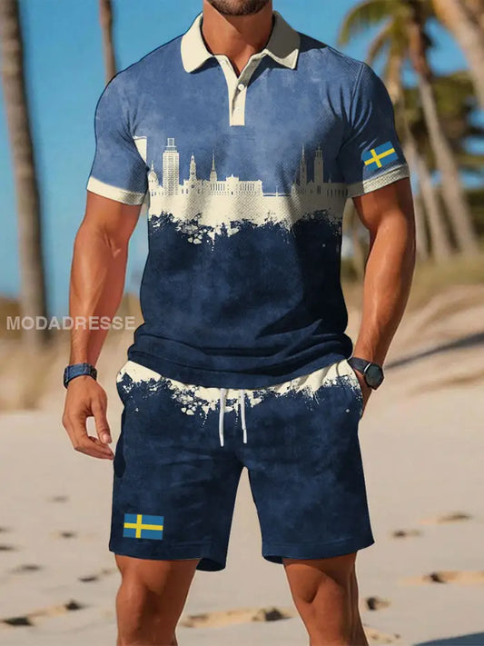 Mänställningar blå / S