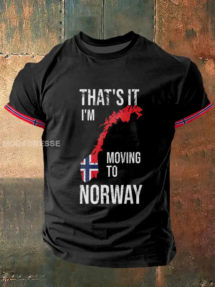 Menns flytte til Norge skriv ut korte ermet S