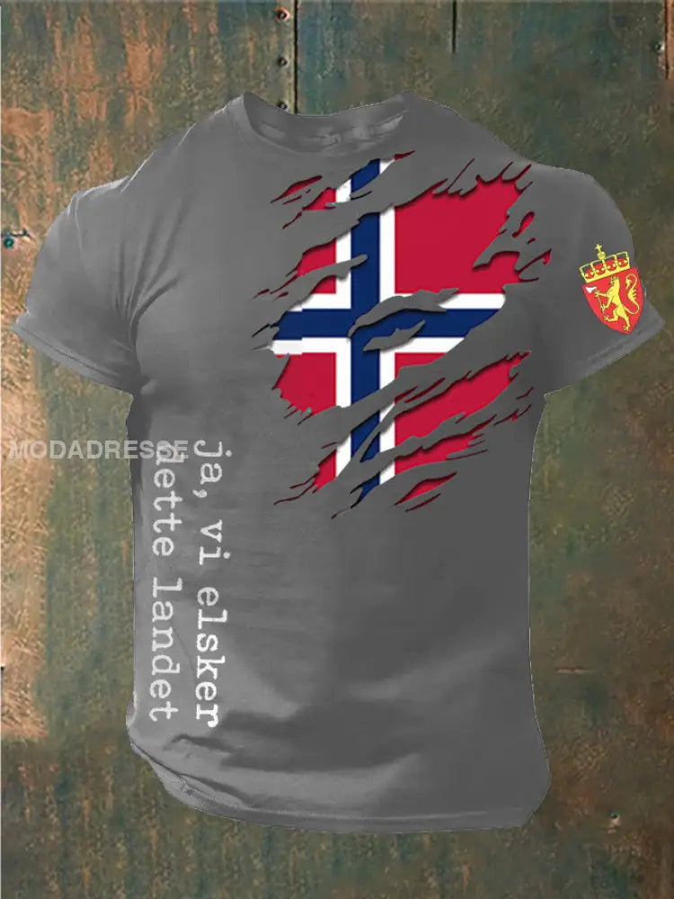 Menns Norge Ja Vi elsker dette landet trykt gråt / S