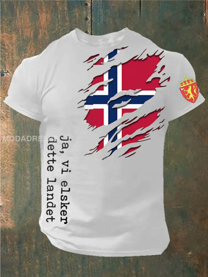 Menns Norge Ja Vi elsker dette landet trykt kvit / S