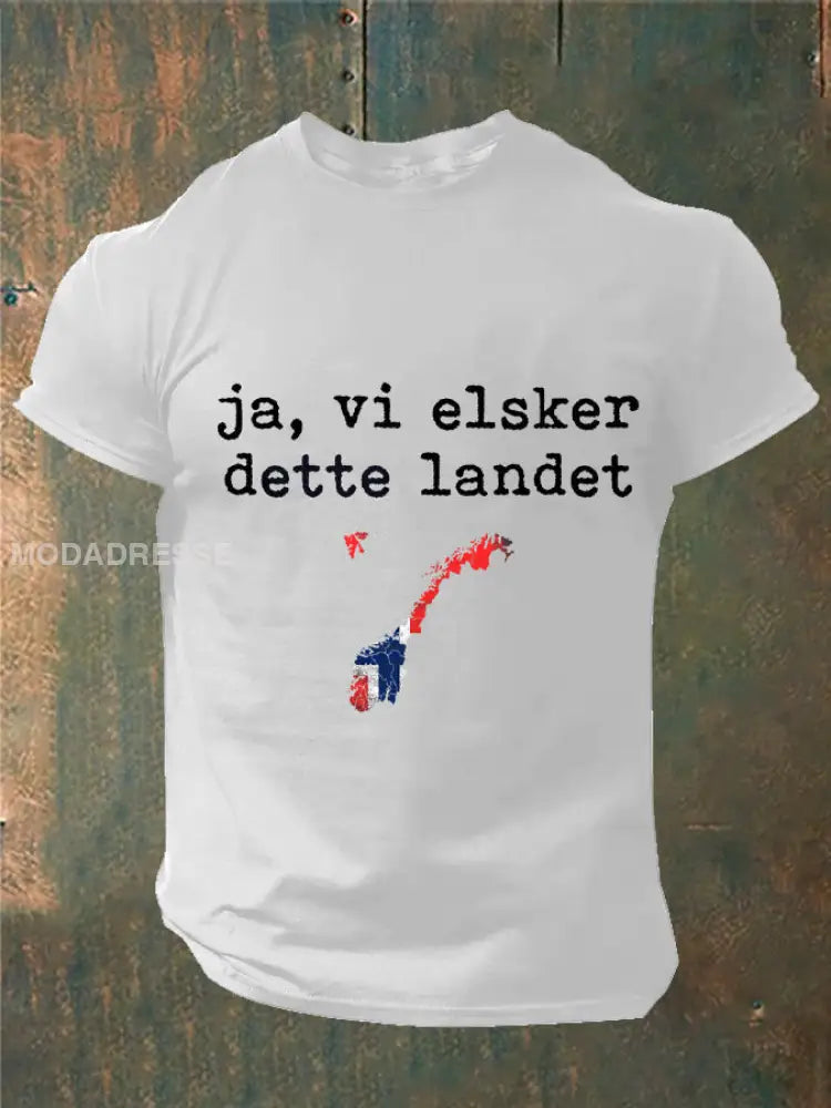 Menns Norge Ja Vi elsker dette landet trykt kvit / S