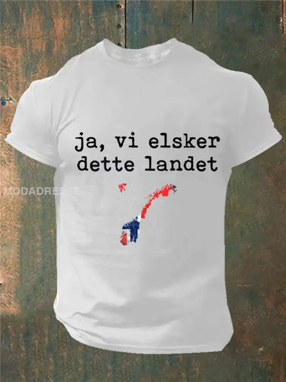 Menns Norge Ja Vi elsker dette landet trykt kvit / S