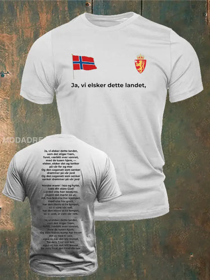 Menns Norge Ja Vi elsker dette landet trykt kvit / S