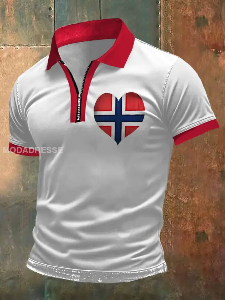 Menns tro over frykt Skriv ut kort erme-t-shirt S