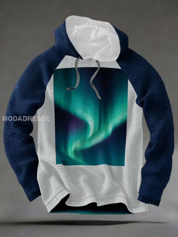 Miesten eloisa revontulit Panel Raglan Hoodie Raglan moniväri / S