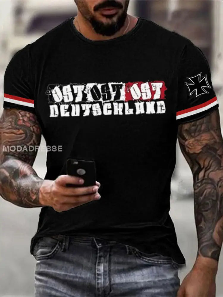 Ost Ost Ostdeutschland Tryckt T-shirt