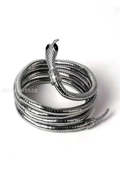 Personaliserad slingning orm halsbande silver.