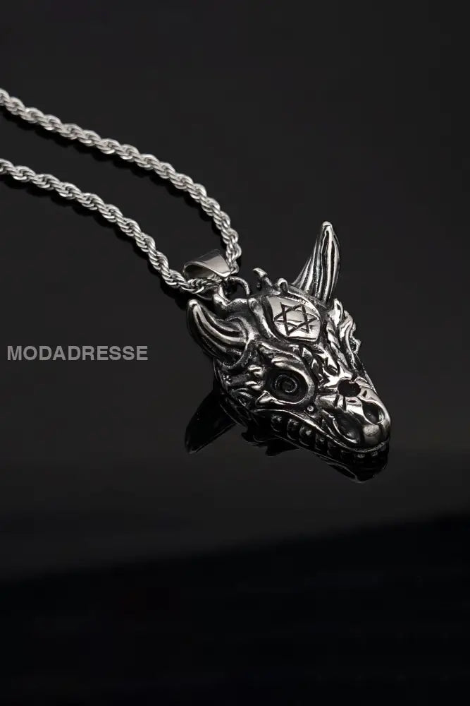 Personaliserade Skull Får huvud Animal Pendant Animal stål