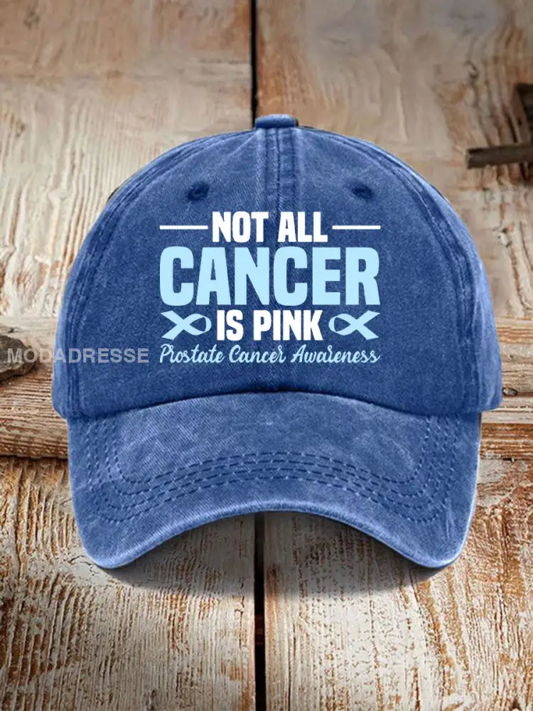 Prostata cancer medvetenhet Skriv ut Casual Unisex Hatt blå / ONE