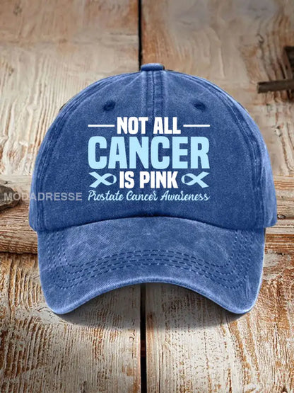 Prostata cancer medvetenhet Skriv ut Casual Unisex Hatt blå / ONE