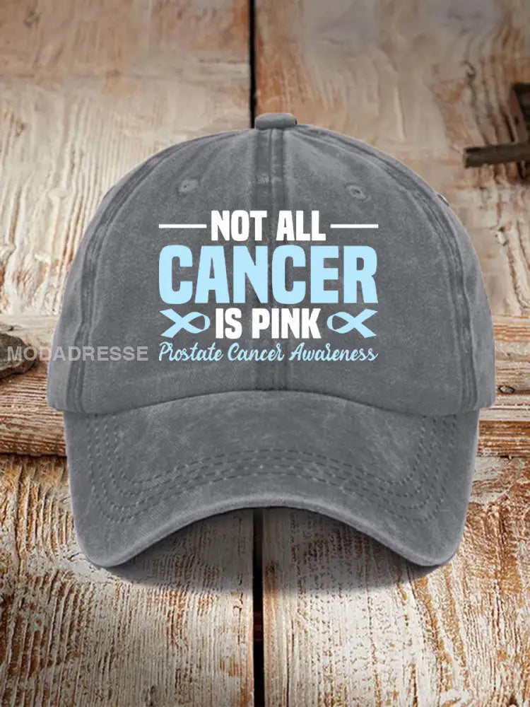 Prostata cancer medvetenhet Skriv ut Casual Unisex Hatt grå / ONE