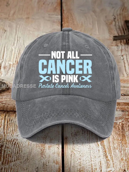 Prostata cancer medvetenhet Skriv ut Casual Unisex Hatt grå / ONE