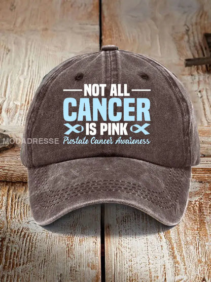 Prostata cancer medvetenhet Skriv ut Casual Unisex Hatt kaffe / ONE
