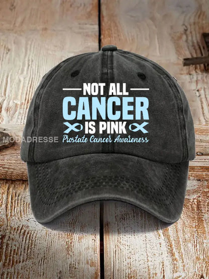Prostata cancer medvetenhet Skriv ut Casual Unisex Hatt svart / ONE