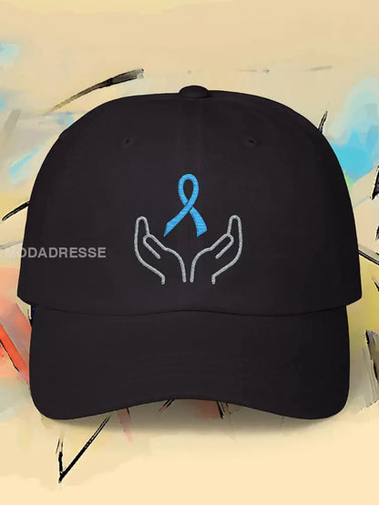 Prostatacancer blå band neutral hatt svart / ONE