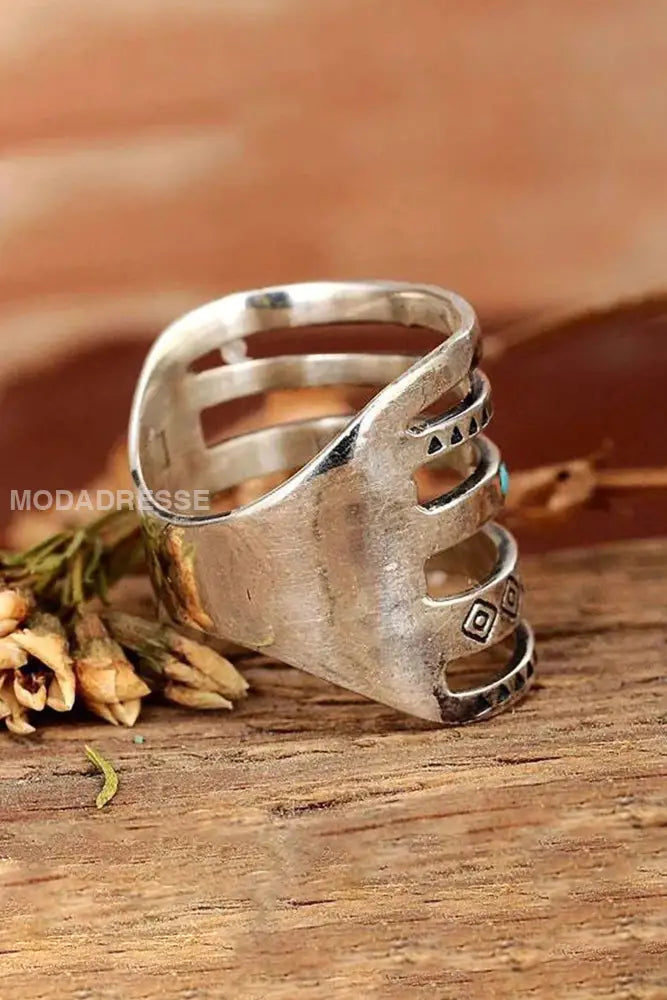 Retro Hollow Etnisk Ringe som bild / JM