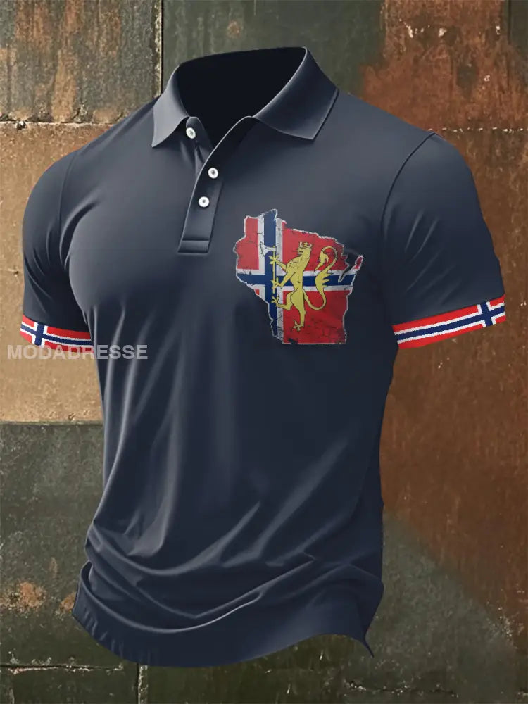 Retro norsk temautskrivelse i skjort som bilete / M