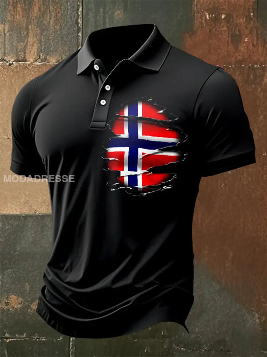 Retro norsk temautskrivelse i skjort som bilete / S