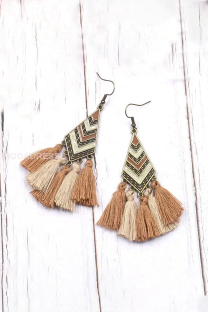 Retro Tassel vanndrap holløg øreringer bron