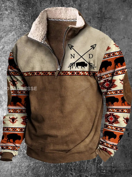Retro Western Stil Trykt linjesköt A / S
