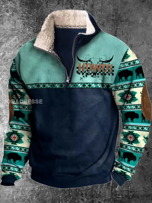 Retro Western Stil Trykt linjesköt A / S