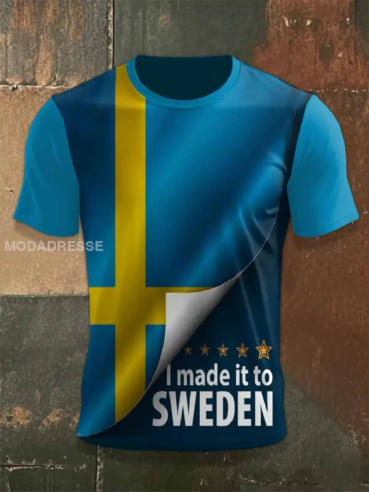 Retrotryckt Casual T-shirt För Män som bild / S
