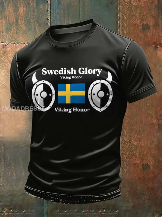 Retrotryckt Casual T-shirt För Män som bild / S
