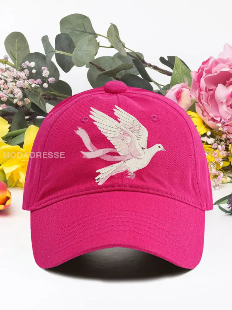 Rosa duva bröstcancer neutral hatt rosröd / ONE