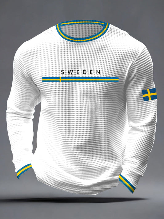 Herrkläder Svensk konst Våffeltröja