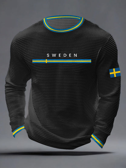 Herrkläder Svensk konst Våffeltröja
