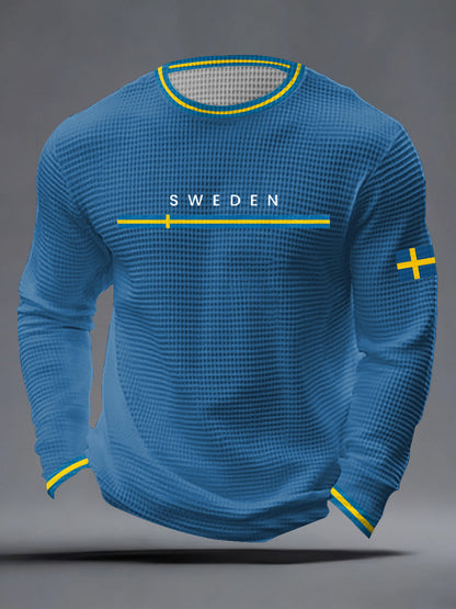 Herrkläder Svensk konst Våffeltröja