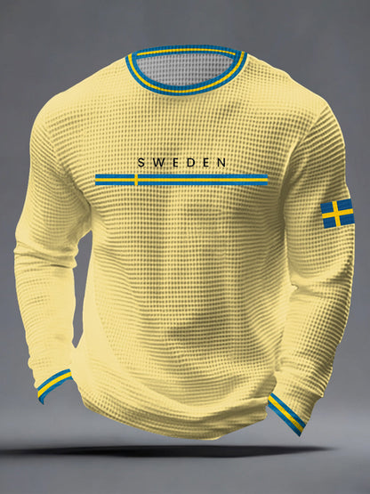 Herrkläder Svensk konst Våffeltröja