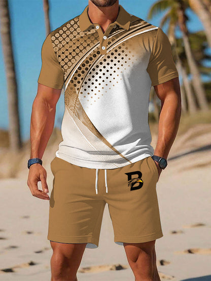 Mäns Casual Business Short-sleeved Kostym