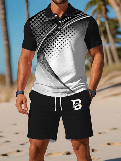 Mäns Casual Business Short-sleeved Kostym