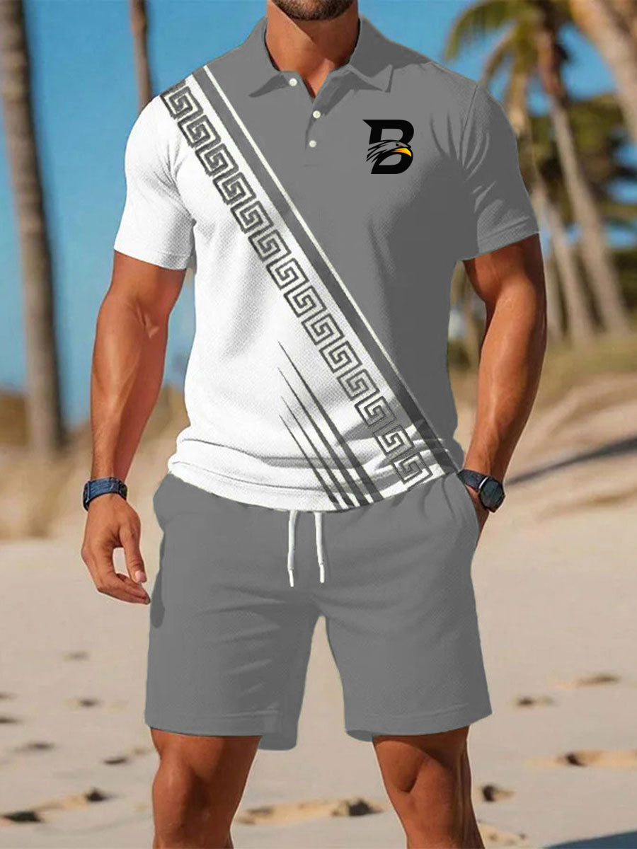 Mäns Casual Business Short-sleeved Kostym