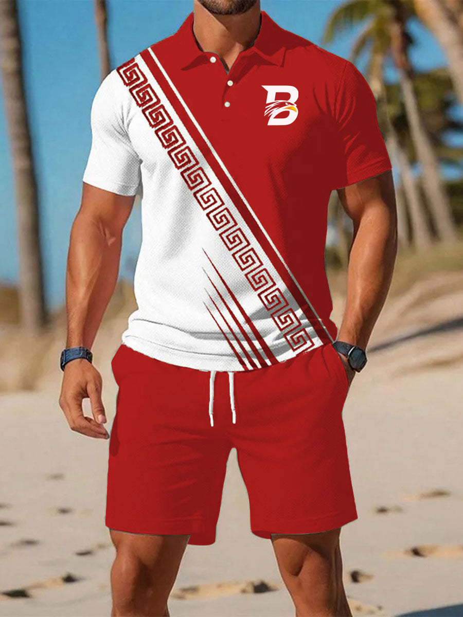 Mäns Casual Business Short-sleeved Kostym
