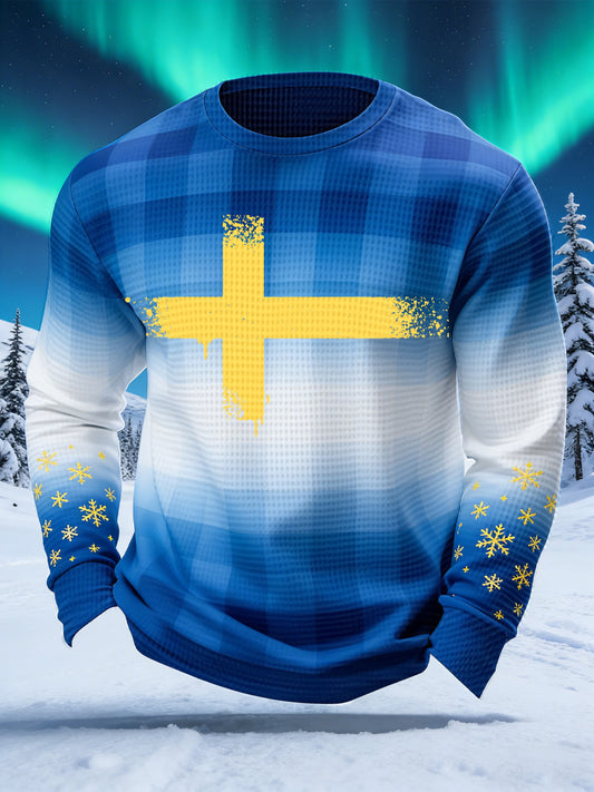 Mäns svensk konst våffla topp