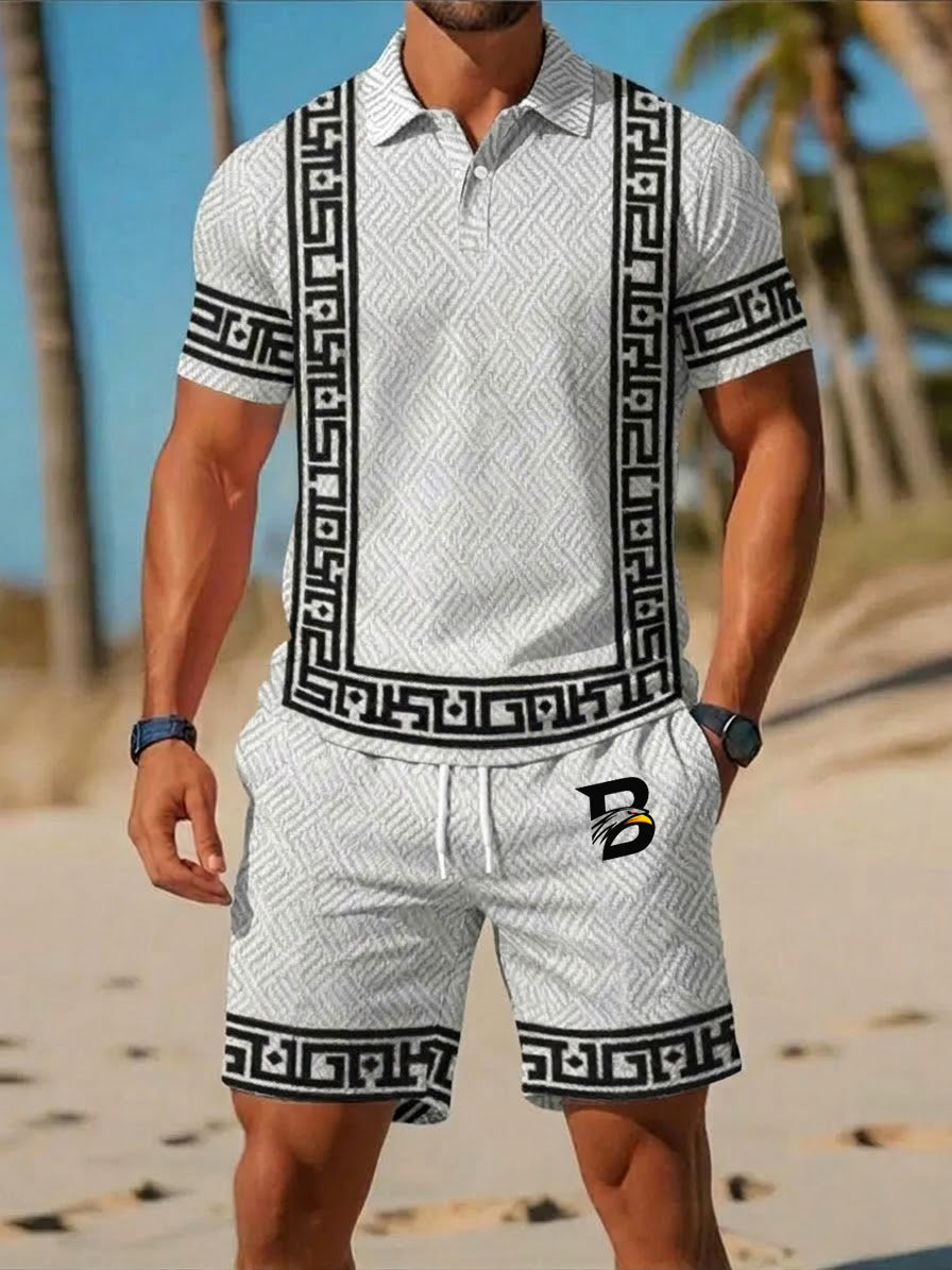 Mäns Casual Business Short-sleeved Kostym