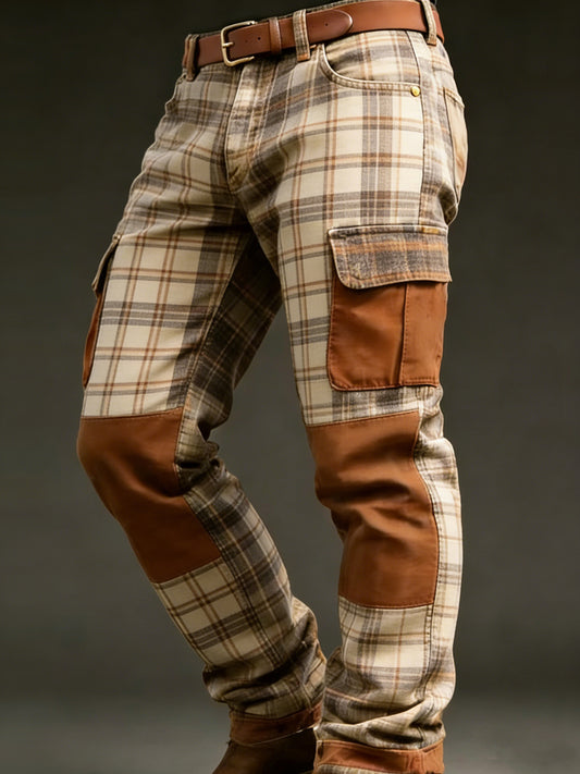 Mäns Retro Semester företag Västerländsk konst Skriv ut Casual Workwear Byxor