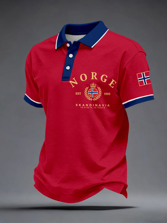 Menns Norges Polo skjorte