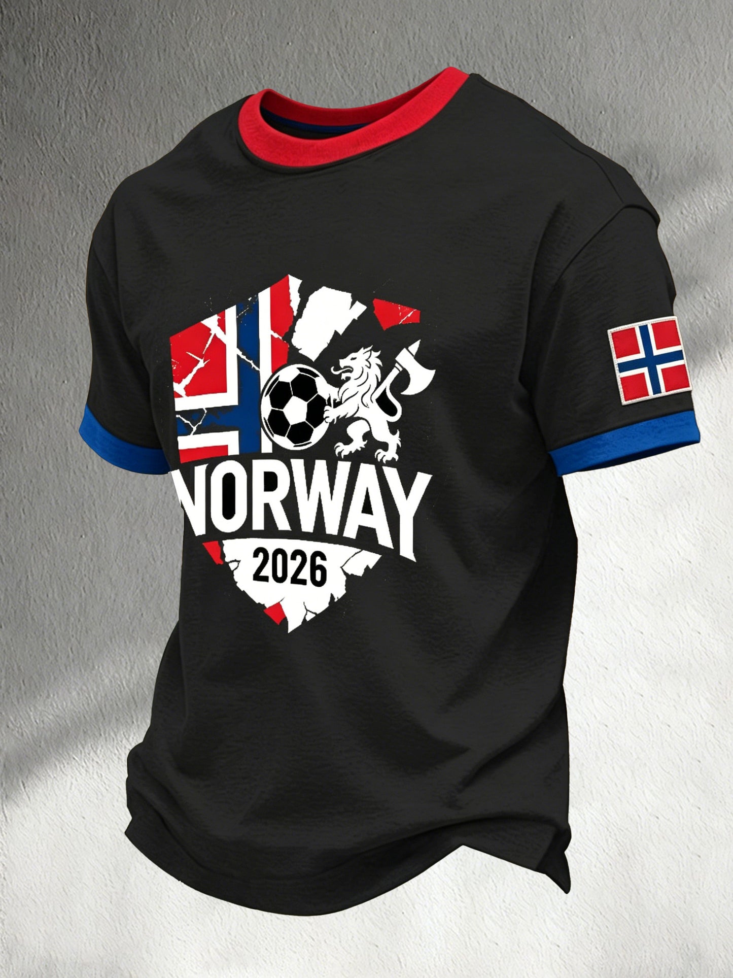 Støtte kunst for herrers fotballkamp Skriv ut T-shirt