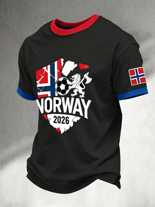 Støtte kunst for herrers fotballkamp Skriv ut T-shirt