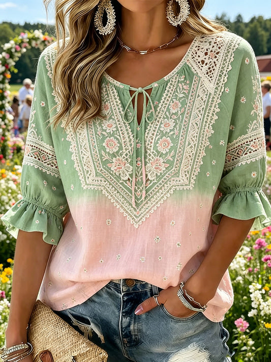 Damer Svensk midsommarfest minneskonsttryck T-shirt