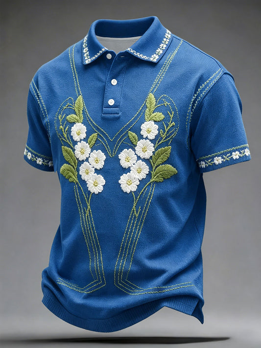 Herrkläder Sverige Blommiga konsttryck Casual toppar