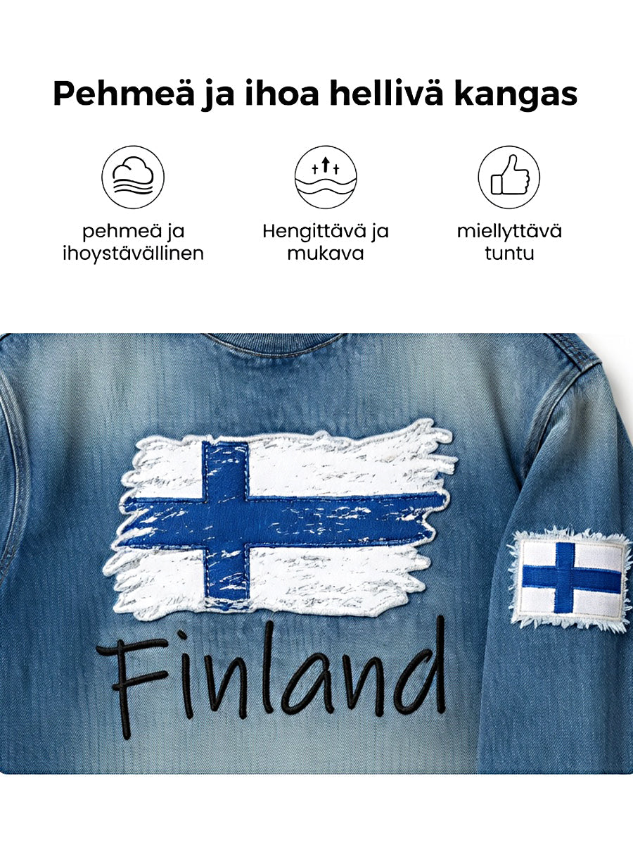 Miesten vohveli pitkähiha T-paita