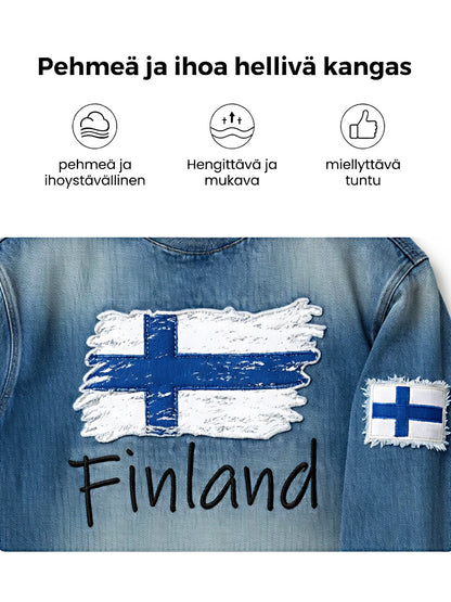 Miesten vohveli pitkähiha T-paita