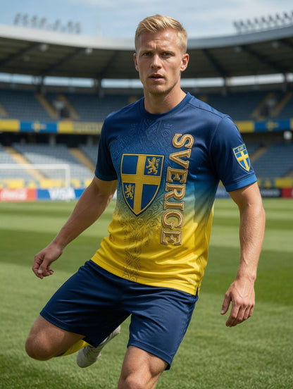 Herrtröja med tryck: Svensk fotbollslärd 2026